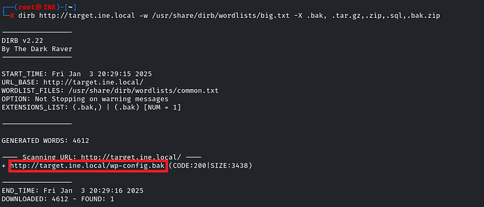 Backup-file discovery scan