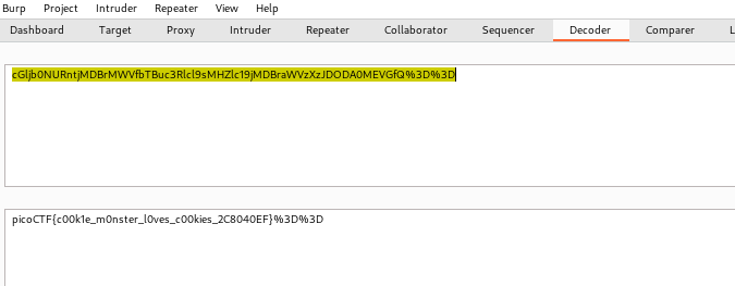 Decoded cookie flag