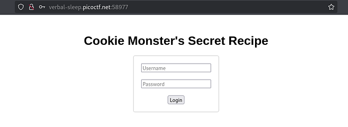 Cookie Monster login