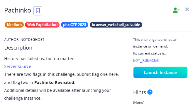 Pachinko challenge