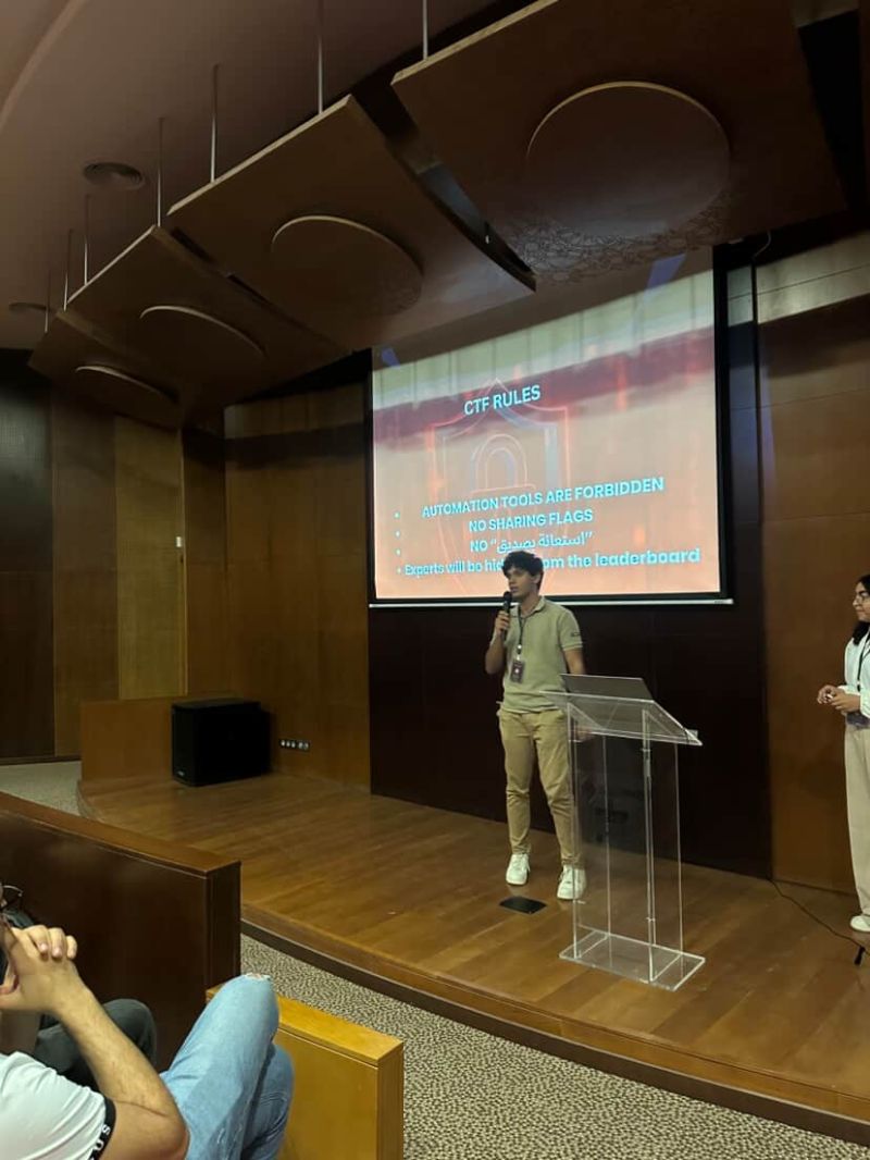 Presenting HackTheSystem CTF to participants